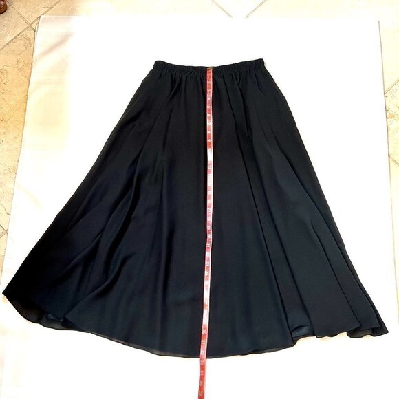 $5 ADD ON with‎ $15+ Bundle BLK Chiffon Skirt NahNah Sz SP EUC Stretch Waist - Picture 6 of 7
